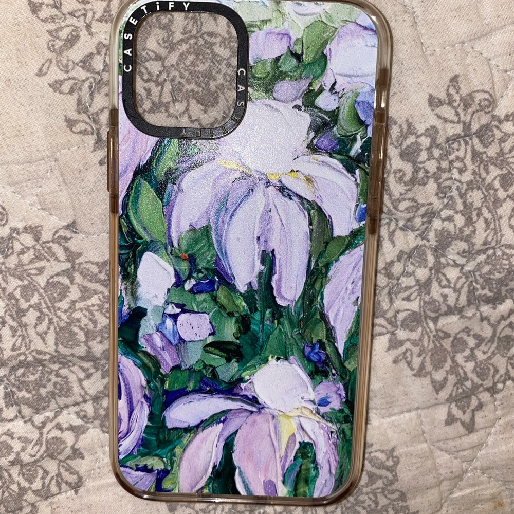 iPhone 11 Pro/ XS Floral paint design case!